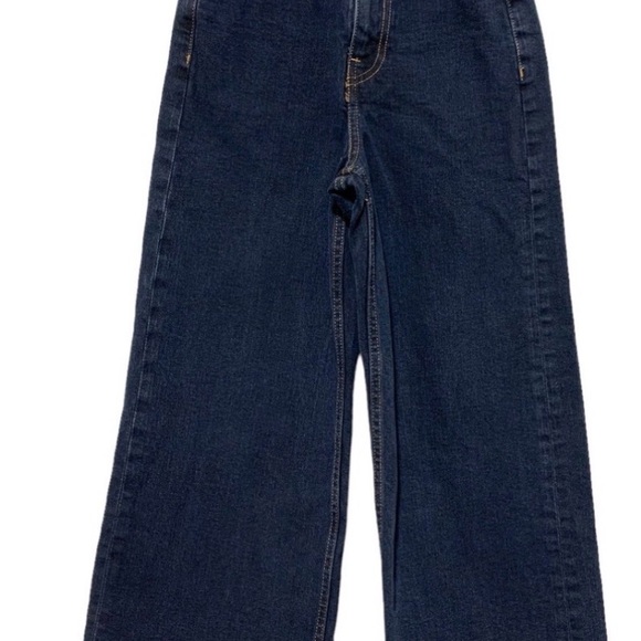 Zara Pants - Zara Dark Blue Wide-Leg Pants